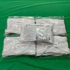 BNIP Lot of 25 💯 Cotton Face Masks - Washable COVID PPE